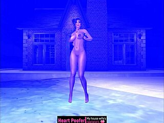 Poolside Night Encounter With Cartoon Sex Scenes