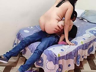 Why Does This Latina Flash the Delivery Boy in Hotel?