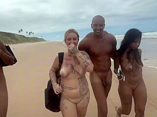 Ever Joined a Wild Nudist Beach Orgy With Hot Friends?