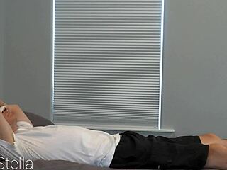 pregnant milf relaxes in bikini