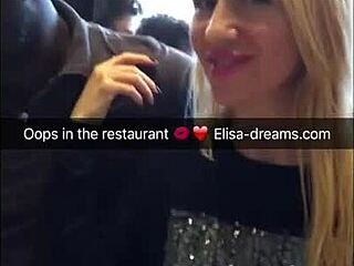 Milf Flashes Panties and Big Black Cock on Second Day in Paris