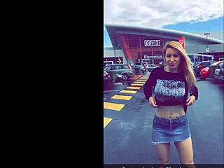 Milf Flashes Panties and Big Black Cock on Second Day in Paris