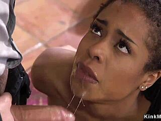 Damn! Banker Slams Ebony Teen 18+ in Tight Bondage!