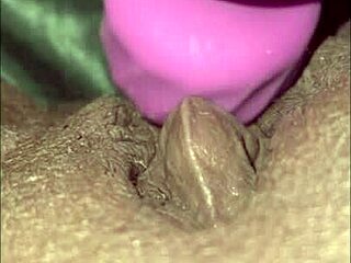 Milaj feels intense pleasure testing new wand vibrator