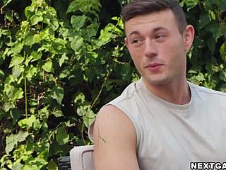 Gorgeous gay sex scene with JC Hunt and Ryer Owens in intense bareback hardcore