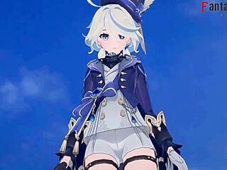 Furina gets wild banging on the beach in Genshin Impact full scene.