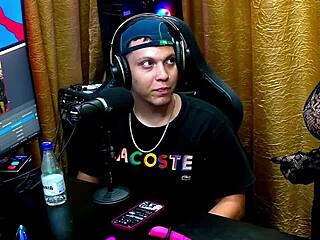 Ruan passionately grabs Andressa Sanchez's big tits and ass in sheer red during interview