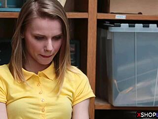 Damn! Russian teen 18+ shoplifter punished with hard fuck!