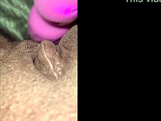 Milaj feels intense pleasure testing new wand vibrator