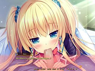 DITZY DEMONS BLOWJOB AND CREAMPIE IN HENTAI GAME PART 1!