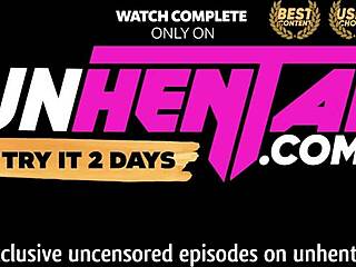 wow, hentai milf takes rough double penetration with big tits 😲