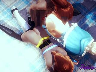 Frozen Hentai with Elsa and Anna in Anime Threesome