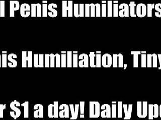 feel the humiliation of your tiny cock in femdom pov