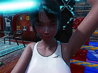 Hot pawg with big ass gets fucked hard by monster cock while working out in anime