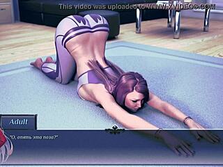 Erotic yoga game with the DeLuca family
