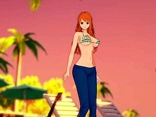 Hey Nami, feeling frisky in those tight jeans? Wanna strip for me now?