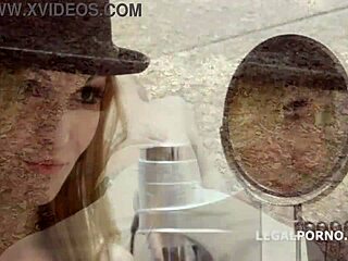 Czech belle leads gang in double anal banging and facial cumshot