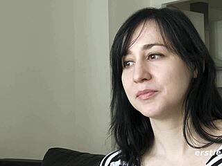 Brooklyn can't stop playing with her hairy tight pussy