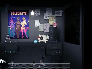 Five nights at fuzzboobs hentai game pornplay ep 5 pegging a sweet futanari asshole