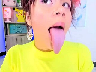 Ever Seen Lila Jordan Brush Her Teeth With Saliva Fetish And Huge Tongue?