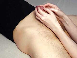 Perfect Cock Massage with Intense Prostate Play for Stepson