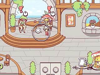 futanari di funghi futa hentai game ep 2 cumming on customers tits