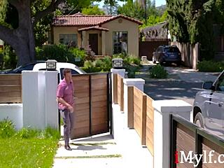 Milf Amber Chase Sneaks Wild Fuck with Stud!