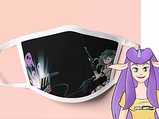 Redhead Lesbian Anime Girls Kiss and Fuck with Big Cocks in Game