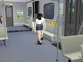 old stranger gropes young asian student in subway