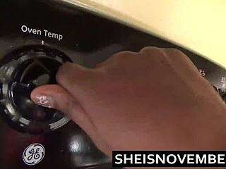 I’m so into my cute step sister MsNovember, kitchen sex feels wild and raw