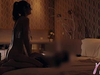 the slut babe puts his finger in, sucks him, rides, and begs for rougher treatment