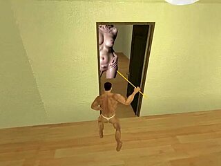 giant futanari milf with big tits plays bizarre adult game in hotel