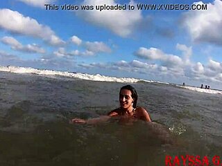 Rayssa Garcia says, 'Enjoying the beach with my doormat.'