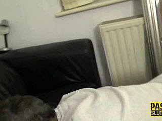 Tattooed Chubby Sub Gets Fingered and Masturbated to Cum in Mouth