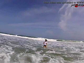 walking naked after delicious sex on southern beaches