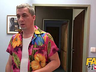 Cute Teen In Pigtails Gets Fucked Hard By Older Hostel Owner!