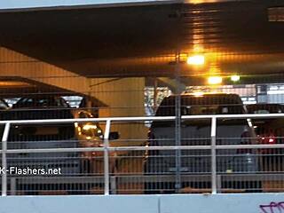 Indian teen flashes pussy and gets fingered outdoors