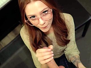 Redhead Teen 18+ Unleashes Passion in Garage