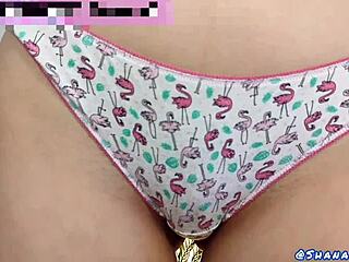 18yo shanaxnow shows wet panties for you