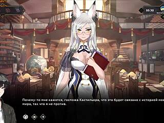 Wanderer gameplay shows intense handjob with a monster cock.