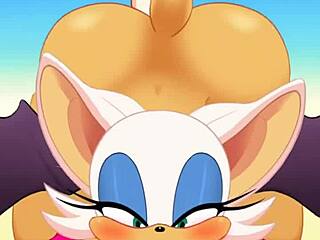 Rouge Swallows Cum While Anal Fucked