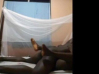 her ebony pussy gets drilled, she’s loving it