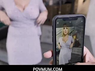 Povmum - Joslyn Jane’s hot blonde stepmom upset over stepdad’s teen 18+ flings.