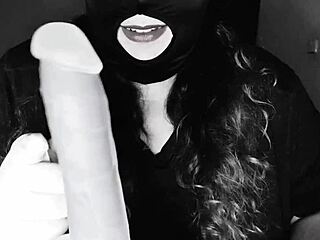 I'm fuming my dildo in this homemade video