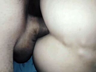 Sexwife and cuckold banging in amateur home video