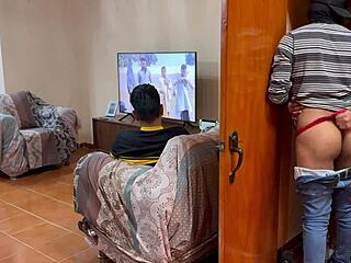 unknown guy sneaks in to have fun with my boyfriend