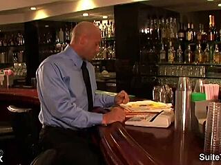 Hottie Long Haired Gay Feels Passion Giving Blowjob to Bald Guy.