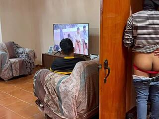 unknown guy sneaks in to have fun with my boyfriend