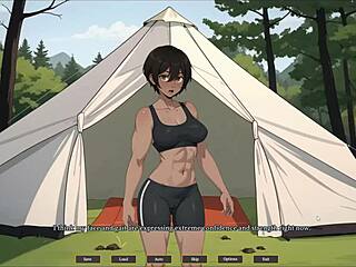 wanna see my cute girlfriend’s first anal in forest hentai game ep 4?