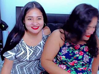 wild threesome with horny stepsisters eager to please